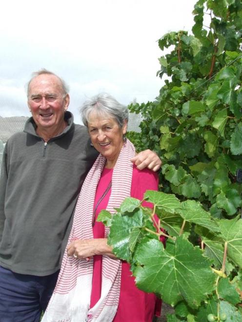 Blair and Estelle Hunt are leaving the Bannockburn vineyard they established 18 years ago. Photo...
