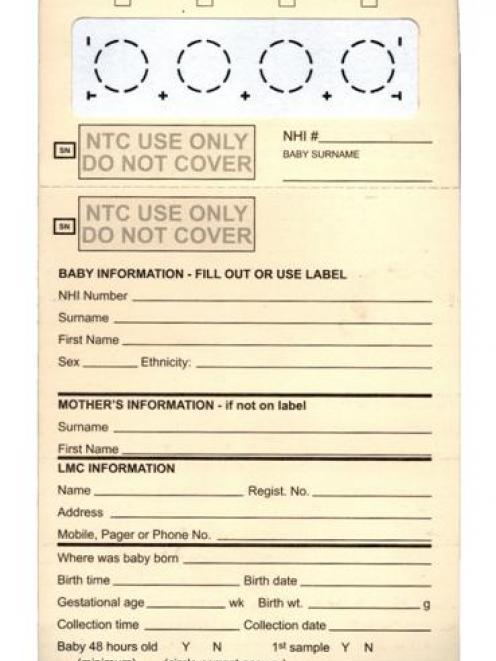 A Guthrie card.
