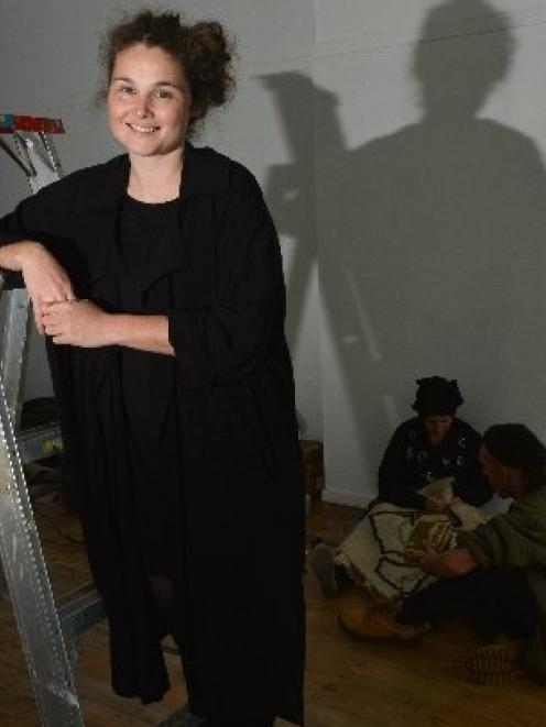 Blue Oyster Project Art Space director Chloe Geoghegan yesterday  at the installation of ''Who...