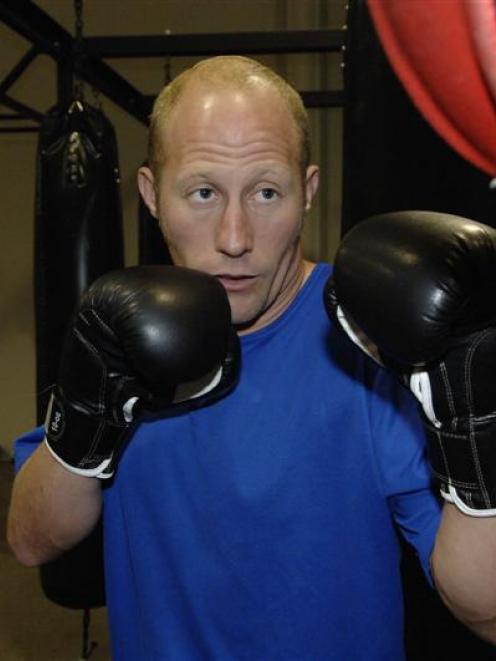 Boxer Nick Leigh prepares for his next bout at the New Zealand Fight and Fitness Academy in...