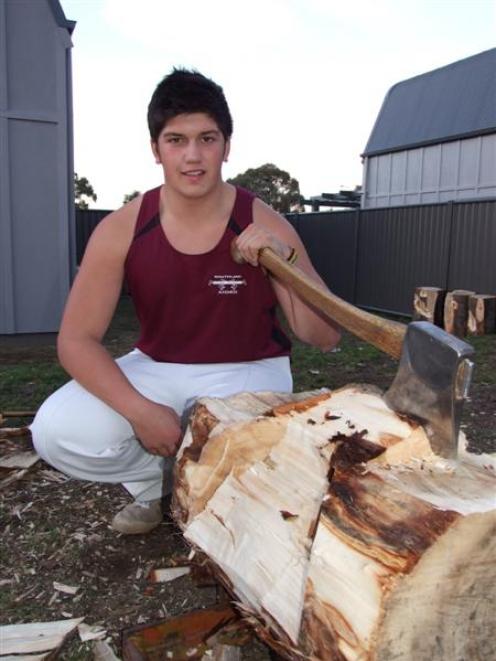 Brad Pako in training for his first taste of international competition later this year. Photo by...