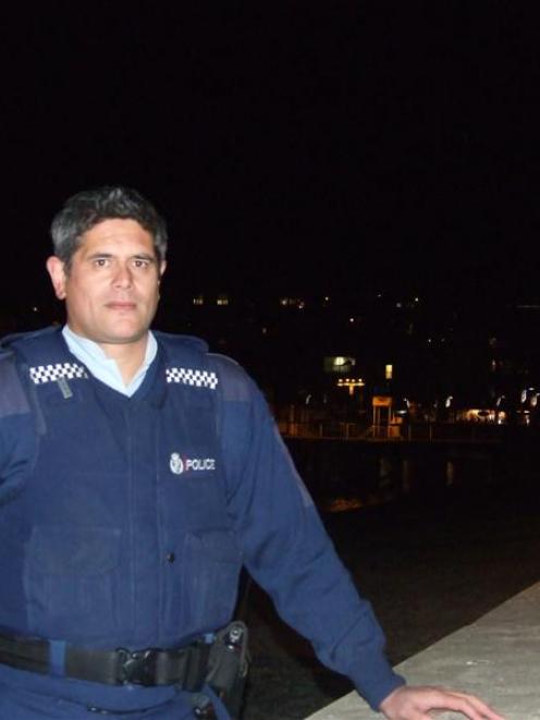Braving  cold temperatures, Constable Aaron Redaelli rescued a man from Lake Wakatipu early...