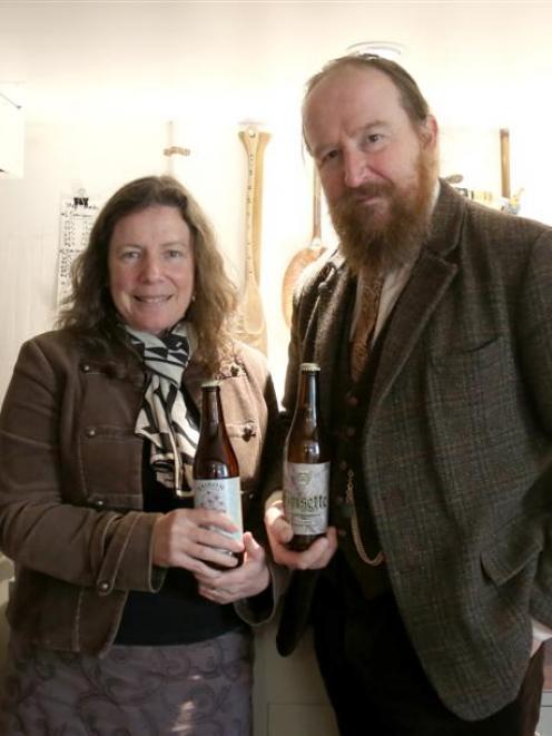 Brewing partners Lee-Ann Scotti and Michael O'Brien with some of their wares at their Tyne St...