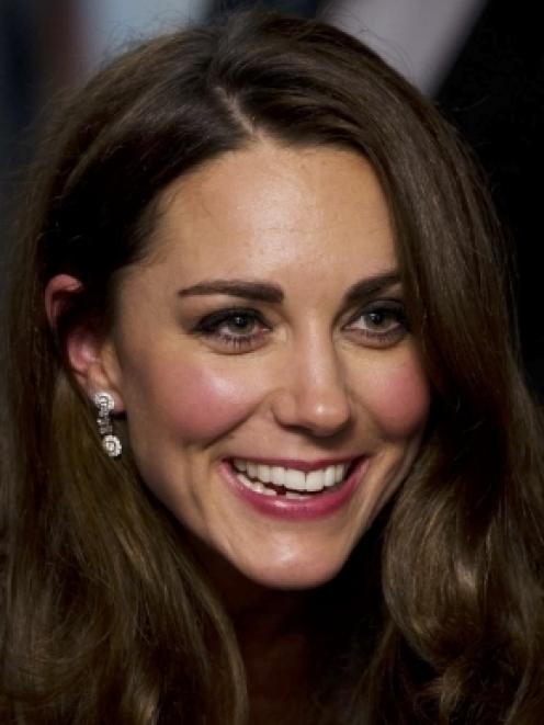Britain's Catherine, Duchess of Cambridge attends the UK premiere of 'War Horse' on the eve of...