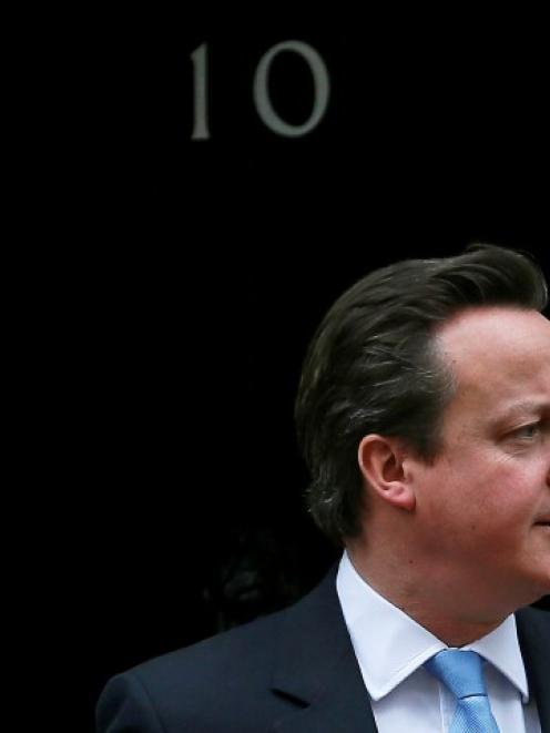 Britain's Prime Minister David Cameron at Number 10 Downing Street in London. REUTERS/Stefan Wermuth