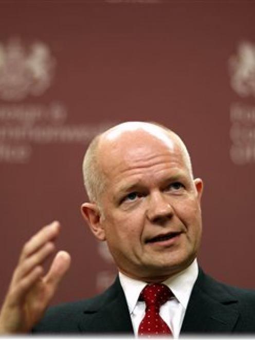 British Foreign Minister William Hague.  (AP Photo/Kerim Okten, Pool)