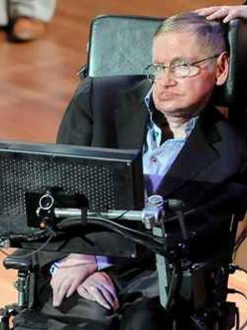 British physicist Stephen Hawking attends the 2010 World Science Festival opening night gala...