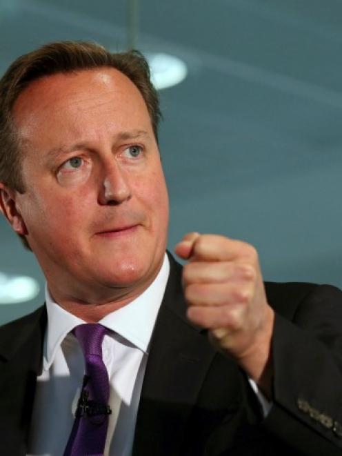 British Prime Minister David Cameron. Photo Reuters
