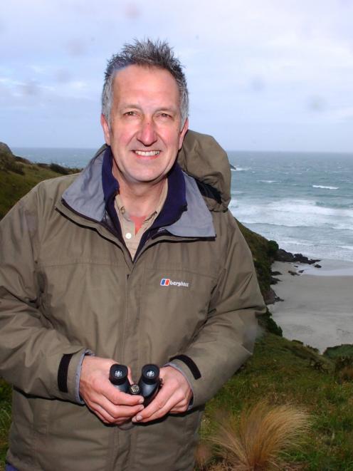 British zoologist Mark Carwardine during a visit to Otago Peninsula last year. Photo by Jane Dawber.