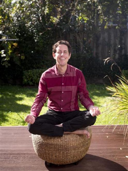 Broadcaster and author Wallace Chapman at his home in Waterview. Photo from the NZ Herald.