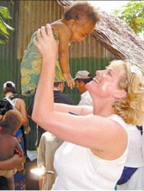 Bronni McBain in Vanuatu in 2004. Photo: supplied