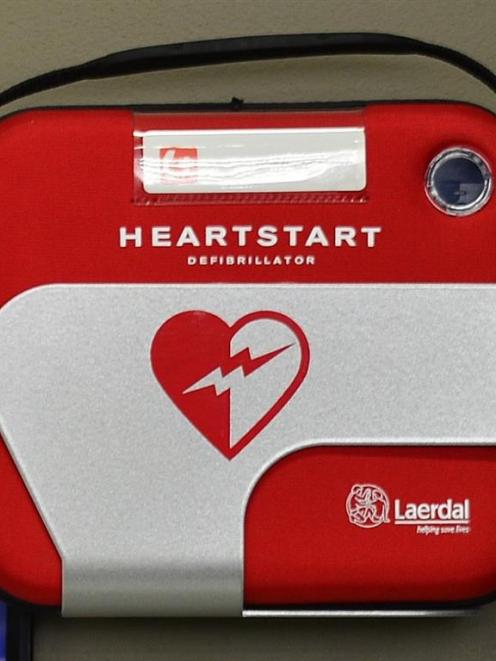 The defibrillator was paid for funds from the social club.