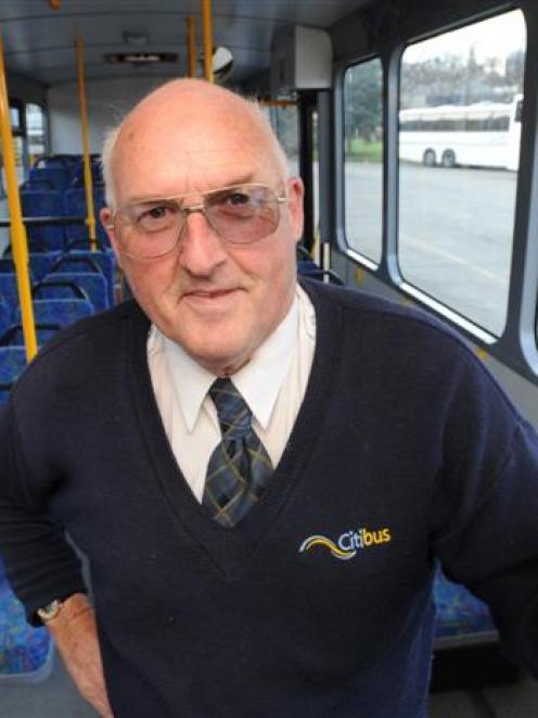 Bus driver Ken McGregor, who has retired from full-time work after 38 years at the Passenger...