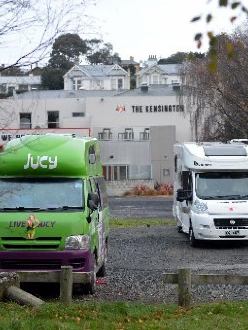 Campervans parked in Ardmore Dr near the Kensington Tavern. PHOTO: STEPHEN JAQUIERY