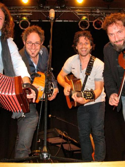 Canadian musicians (from left) Rejean Brunet, Nicolas Boulerice, Simon Beaudry and Olivier Demers...