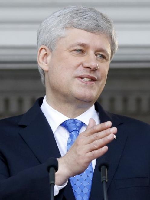 Canadian Prime Minister Stephen Harper. Photo Reuters