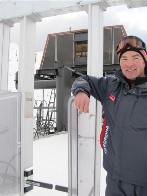 Cardrona Alpine Resort lift supervisor and health and safety representative Scottie Little checks...