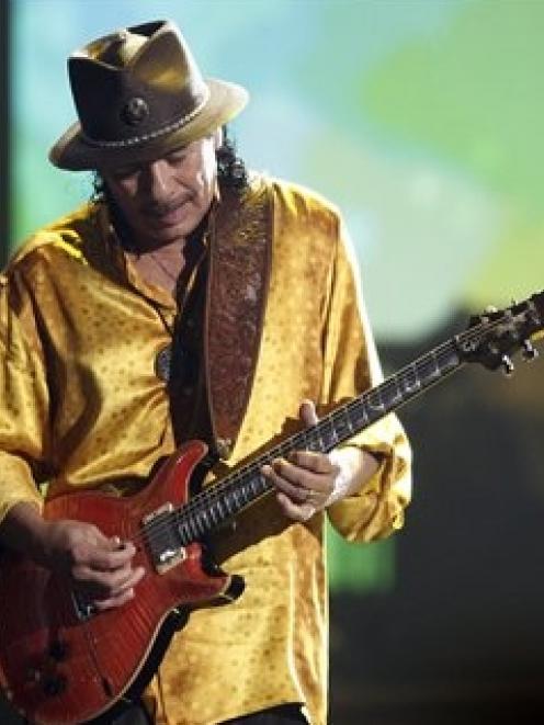 Carlos Santana. Photo by AP.