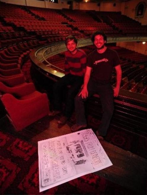 Casey Sharpe and Alistair Burns in the Regent Theatre, where the compilation album will be...