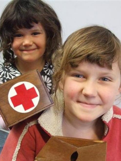 Cassidhe (5) and Madeleine (9) Harrop are hoping an appeal in North Otago, raising money for Red...