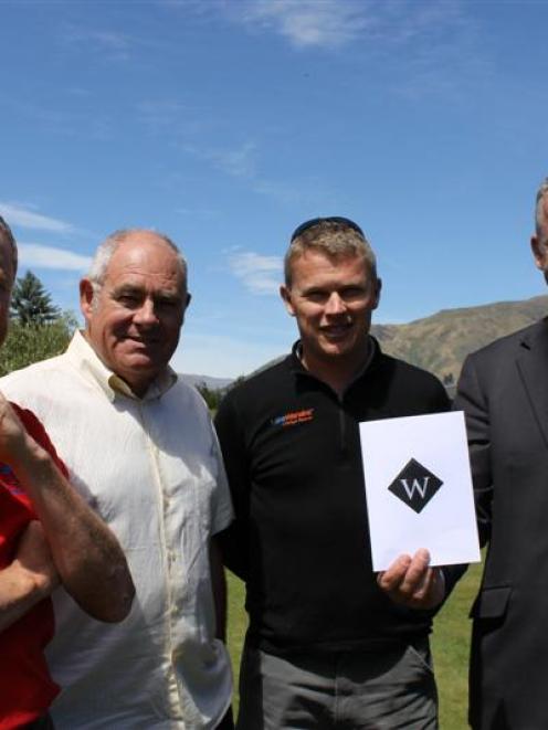 Celebrating  the launch of a new Wanaka Ambassador programme are (from left) Warbirds over Wanaka...