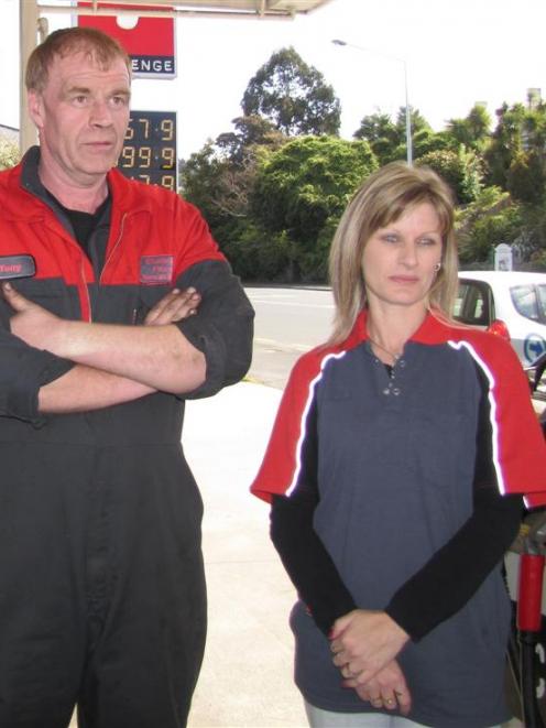 Challenge Fitzroy Service Station owners Tony and Sheryl Mathieson were upset to find their...