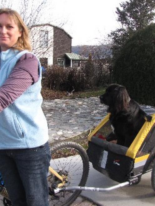 Charlene Williams, of Frankton, with her dog Xena. Photo by Joanne Carrol.