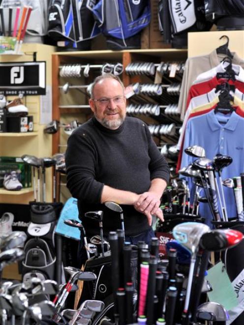 Chisholm Park's new golf professional Allan Court at the pro shop yesterday. Photo by Linda...