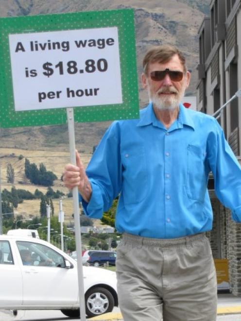 Chris Horan, of Lake Hawea, is looking to his own generation to support lowly paid workers. Photo...