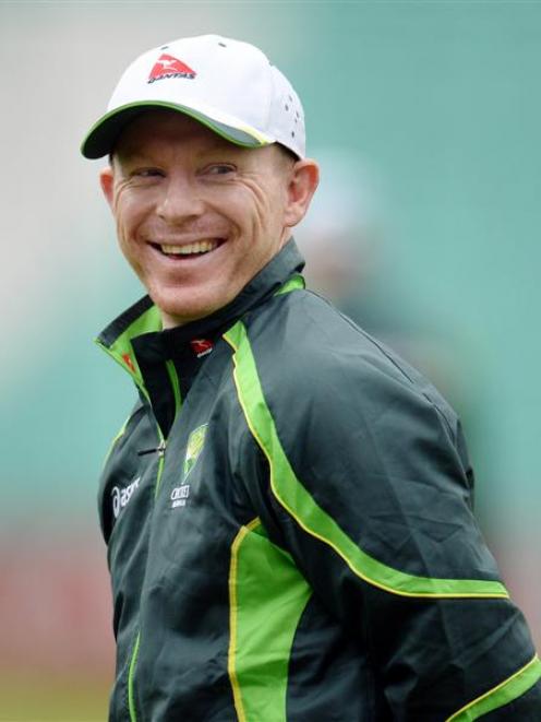 Chris Rogers at a recent training session. Photo by Reuters.