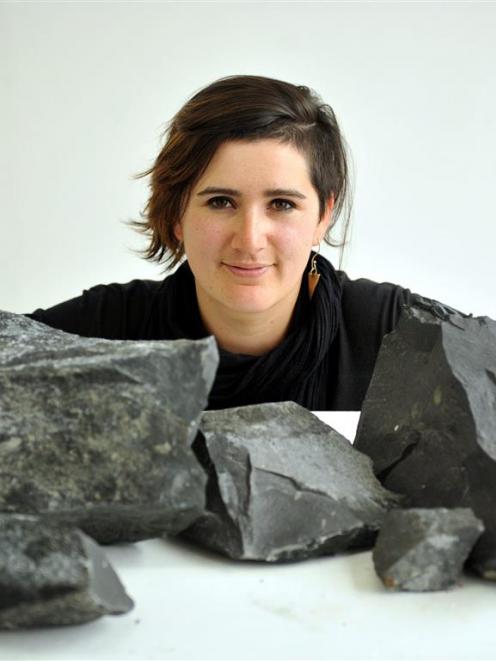 Christchurch artist Ana Iti begins work on how she will use the rocks she has sourced from...