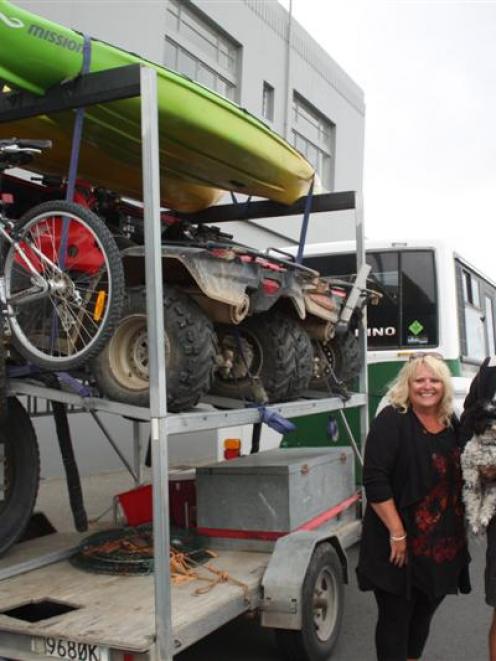 Christchurch couple Julie Truman and Mike Winter, and their dog Recho, were in Invercargill on...