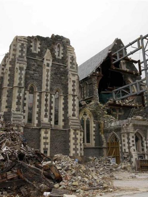 Christchurch's Cathedral now. Photo by Reuters.