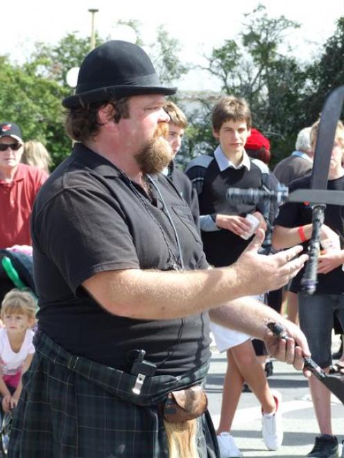 Christchurch street entertainer "Hefty Geoff", otherwise known as Geoff Veale, took part in the...