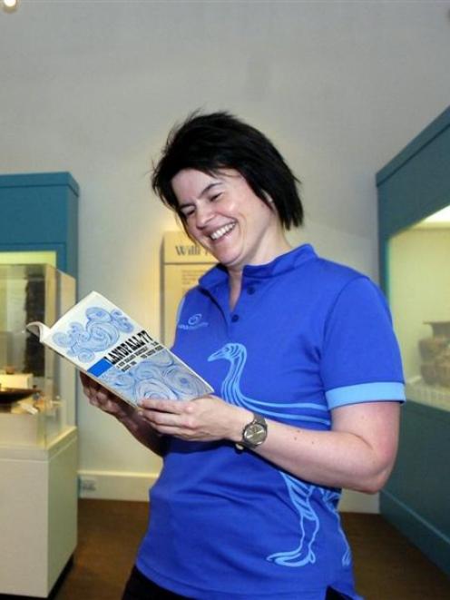 Clare Wilson, director of collections, development and planning at the Otago Museum, looks over a...