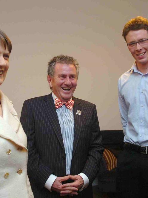Prime Minister Helen Clark meets University of Otago acting vice-chancellor Prof Gareth Jones (at...