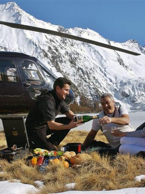 Clients enjoy a heli experience. Photos by Touch of Spice.