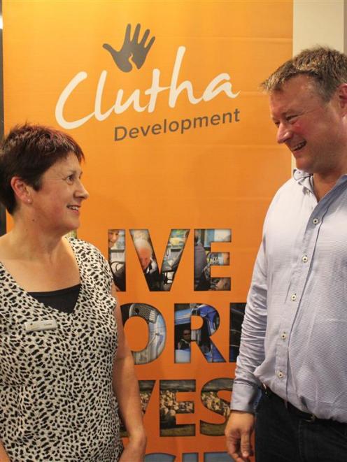 Clutha Development executive Linda Moore and chairman Rob Hewett at the Clutha Development Trust...