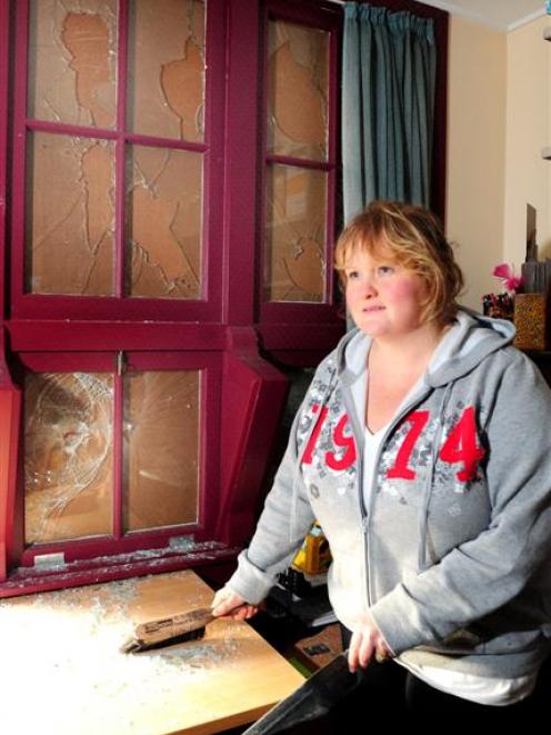 College Street School teacher Pauline Spence is angry at vandals who cost the school the proceeds...