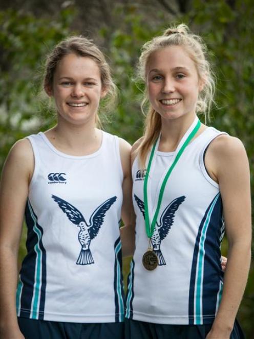 Columba College pupils Charlotte Cahill (left) and Hanna English have been named in the New...