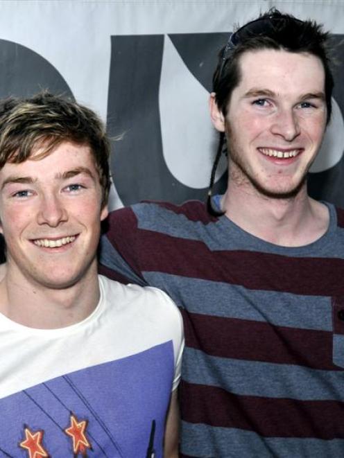 Commerce student Logan Edgar (left) has been re-elected  president of the Otago University...