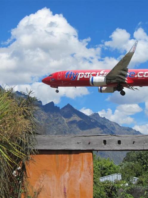 Commercial passenger jets  landing at  Queenstown Airport  disrupt residents living below the...