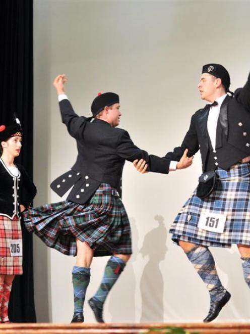 Competing at the New Zealand Piping and Dancing championships in Dunedin on Saturday are (from...
