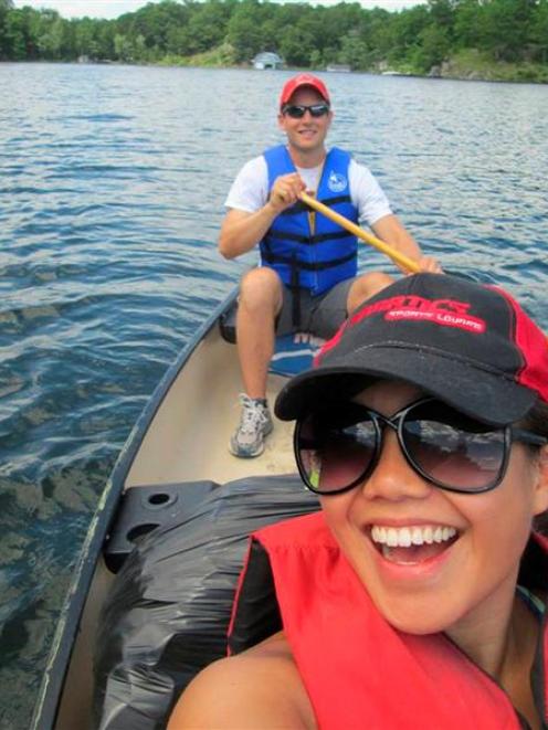 Connor Hayes and Joanna Lam