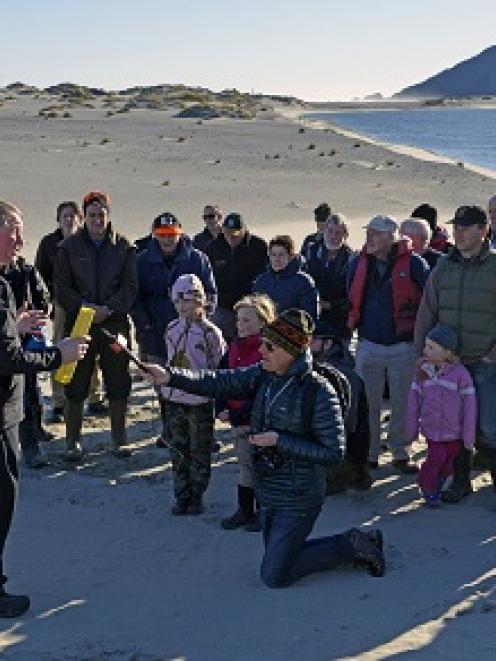 Conservation Minister Dr Nick Smith addresses trustees and supporters of the Hollyford...
