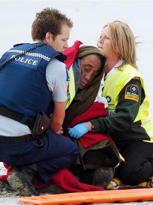 Constable Chris Wakelin, of Balclutha, and St John Ambulance volunteer officer Julie Aitken, of...