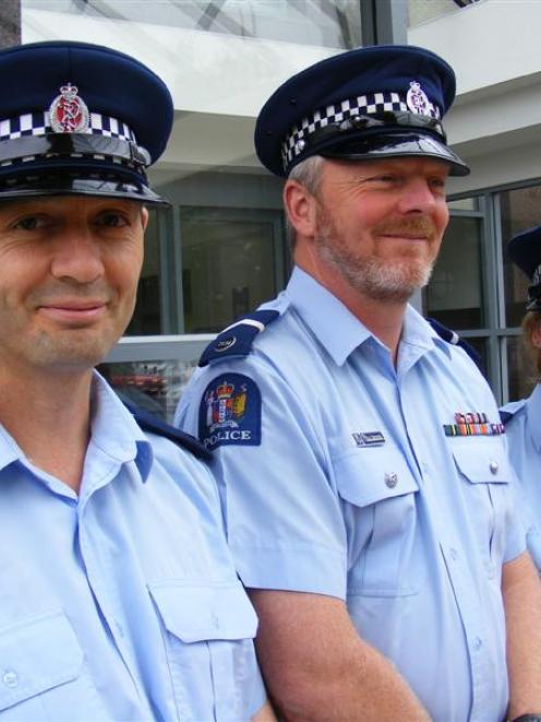 Constable Neil Kettings (left) and Constable Jan Craig (right) join Dunedin Central’s long...