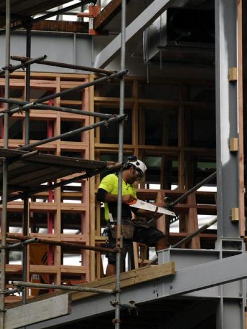 Construction workers will be needed to supply emergency housing in Christchurch. Photo by Linda...
