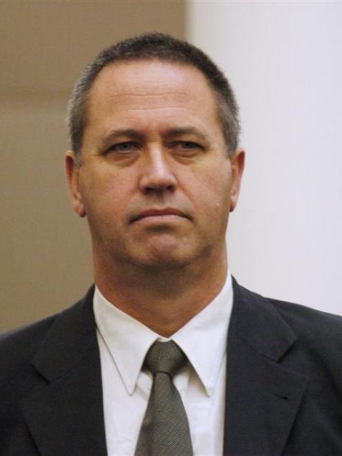 Convicted fraudster Michael Swann at his sentencing in the Dunedin High Court in 2009. Photo by ODT.