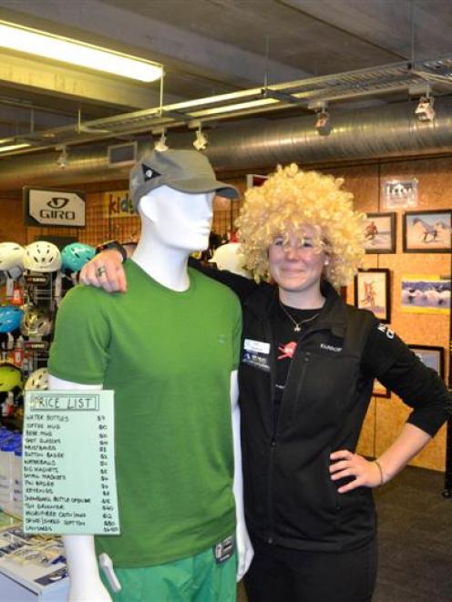 Coronet Peak "retail assistant extraordinaire" Prue Vaughan, of Western Australia. Photo by Chris...